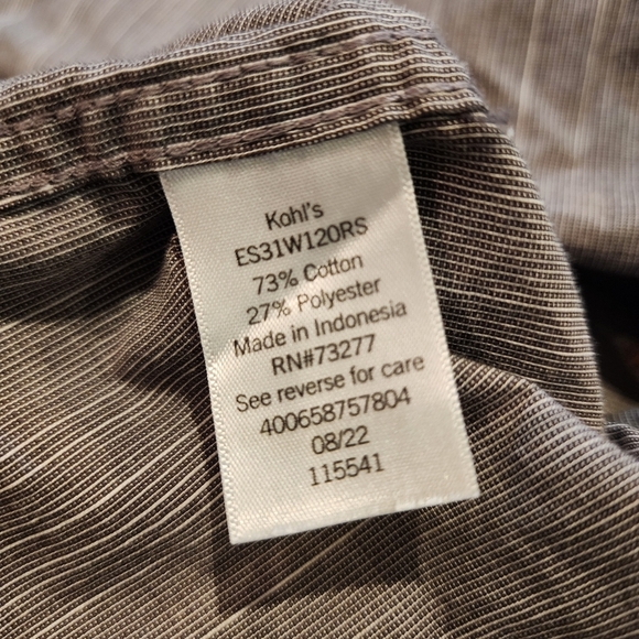 Sonoma Grey short sleeve button down shirt size L - Picture 7 of 8